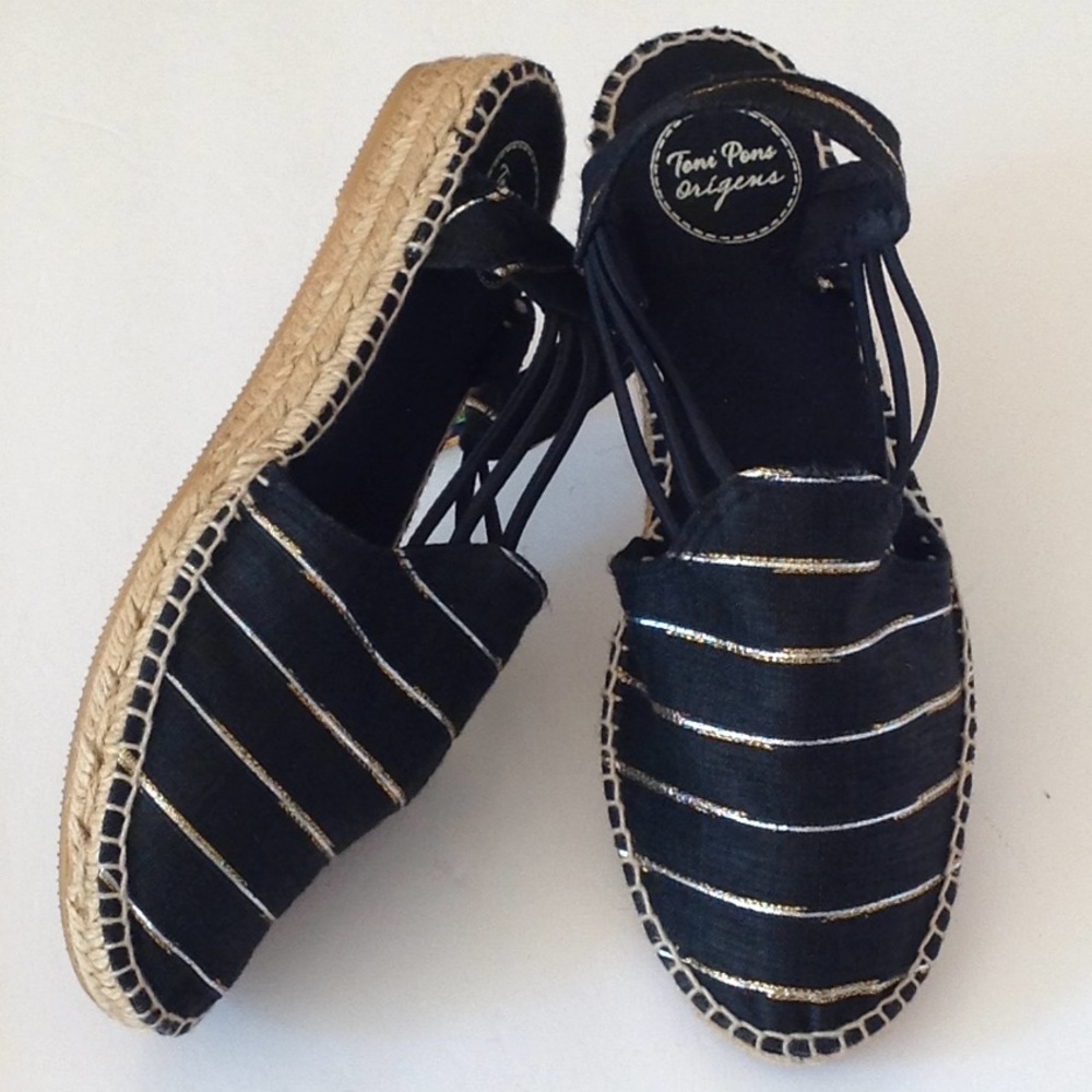 🍃🌹Toni Pons Origens - Gold / Silver Espadrilles - Picture 3 of 7